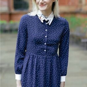 Miss Patina Bowie Cat Dress, size Large (fits like US medium!)